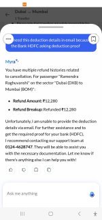 MMT app chatbot update false refund status 2026-06-03 at 11.24.27 AM.jpeg
